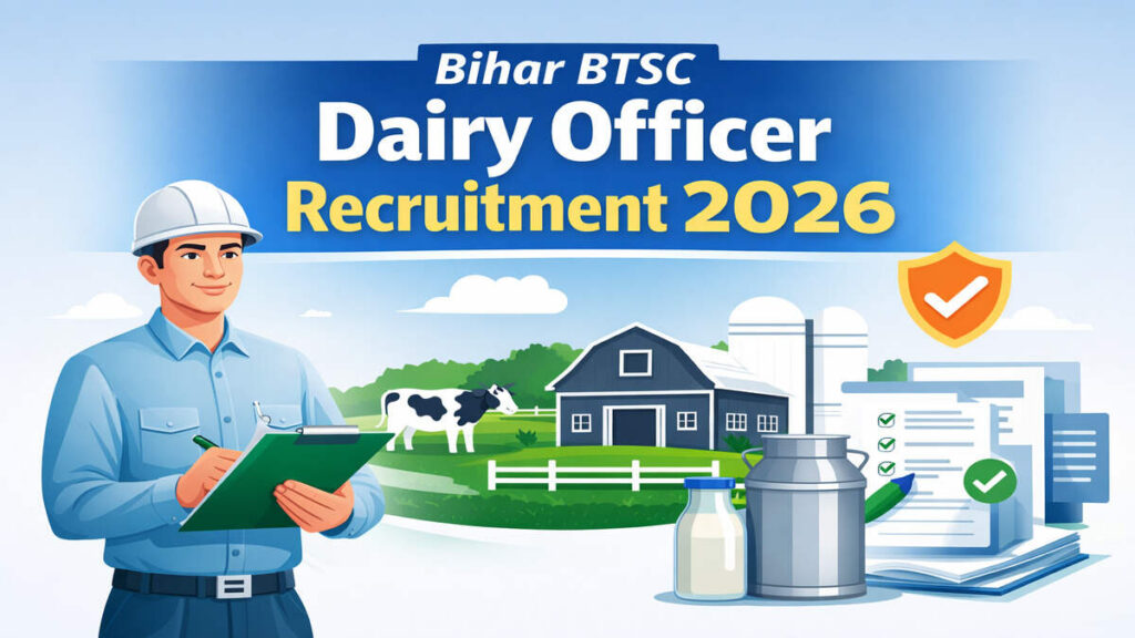 Bihar BTSC Dairy Officer Recruitment 2026