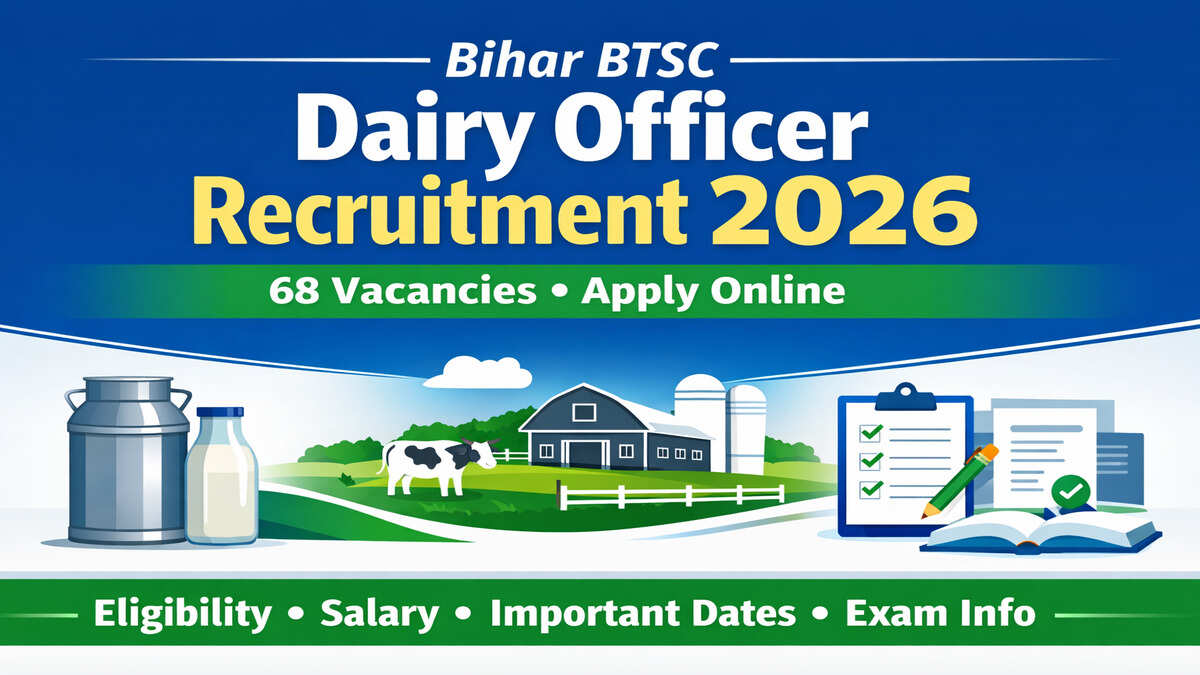 Bihar BTSC Dairy Officer Recruitment 2026
